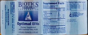 Biotics Research Corporation Optimal EFAs - supplement