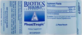 Biotics Research Corporation PheniTropic - supplement