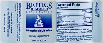 Biotics Research Corporation Phosphatidylserine - supplement
