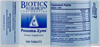 Biotics Research Corporation Pneuma-Zyme - supplement