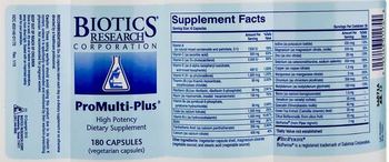 Biotics Research Corporation ProMulti-Plus - high potency supplement