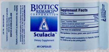 Biotics Research Corporation Sculacia - supplement