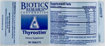 Biotics Research Corporation Thyrostim - supplement