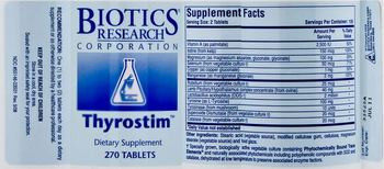 Biotics Research Corporation Thyrostim - supplement