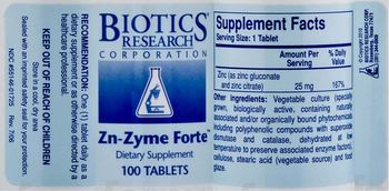 Biotics Research Corporation Zn-Zyme Forte - supplement