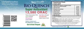 Biotivia Bio Quench Super Antioxidant - supplement