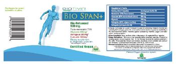 Biotivia Bio Span+ Bio-Enhanced 500 mg - supplement