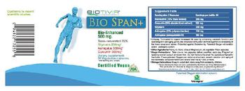 Biotivia Bio Span+ Bio-Enhanced 500 mg - supplement