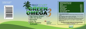 Biotivia Green Omega3 - supplement