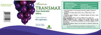 Biotivia Transmax 500 mg - supplement
