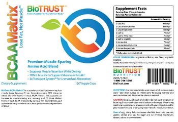 BioTrust BCAA Matrix - supplement