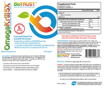 BioTrust OmegaKrill 5X - supplement