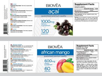 BIOVEA Acai 1000 mg - supplement