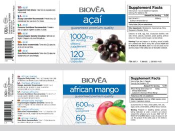 BIOVEA Acai 1000 mg - supplement