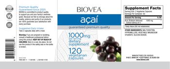 BIOVEA Acai 1000 mg - supplement