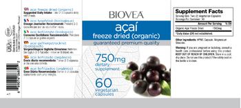 BIOVEA Acai 750 mg - supplement