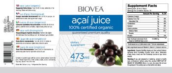 BIOVEA Acai Juice - supplement