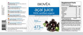 BIOVEA Acai Juice - supplement