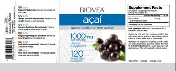 BIOVEA Acai - supplement
