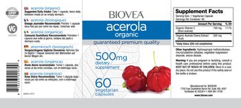 BIOVEA Acerola 500 mg - supplement