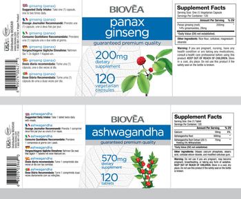 BIOVEA Ashwagandha 570 mg - supplement