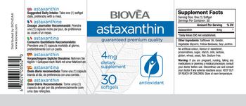 BIOVEA Astaxanthin 4 mg - supplement