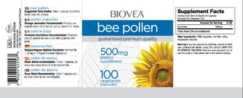 BIOVEA Bee Pollen 500 mg - supplement