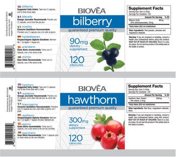 BIOVEA Bilberry 90 mg - supplement