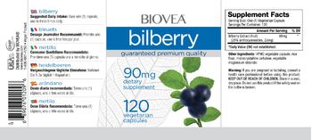 BIOVEA Bilberry 90 mg - supplement