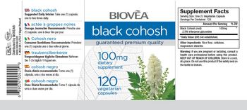 BIOVEA Black Cohosh 100 mg - supplement