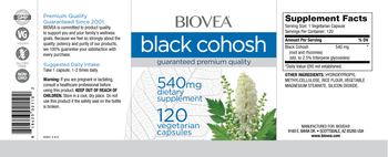 BIOVEA Black Cohosh 540 mg - supplement