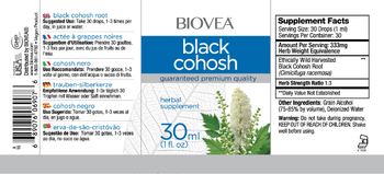 BIOVEA Black Cohosh - herbal supplement