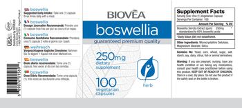 BIOVEA Boswellia 250 mg - supplement