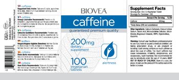 BIOVEA Caffeine 200 mg - supplement