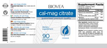 BIOVEA Cal-Mag Citrate - supplement