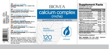 BIOVEA Calcium Complex (MCHA) - supplement