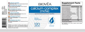BIOVEA Calcium Complex (MCHA) - supplement