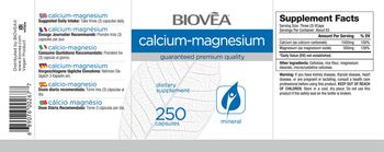 BIOVEA Calcium-Magnesium - supplement