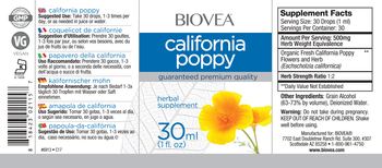 BIOVEA California Poppy - herbal supplement