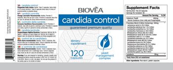 BIOVEA Candida Control - supplement