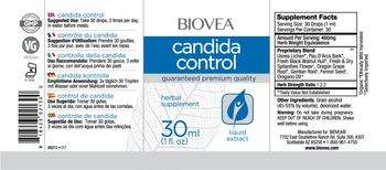 BIOVEA Candida Control - herbal supplement