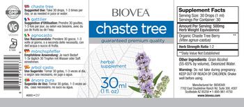 BIOVEA Chaste Tree - herbal supplement