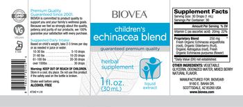 BIOVEA Children's Echinacea Blend - herbal supplement