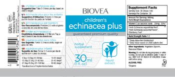 BIOVEA Children's Echinacea Plus - herbal supplement
