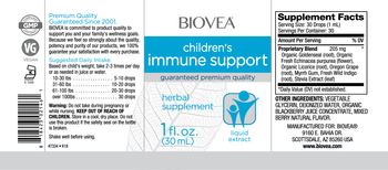 BIOVEA Children's Immune Support - herbal supplement