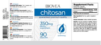 BIOVEA Chitosan 350 mg - supplement