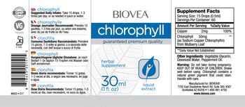 BIOVEA Chlorophyll - herbal supplement