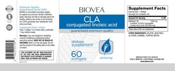 BIOVEA CLA Conjugated Linoleic Acid - supplement