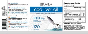 BIOVEA Cod Liver Oil 1000 mg - supplement