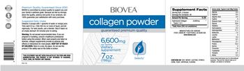 BIOVEA Collagen Powder 6,600 mg - supplement